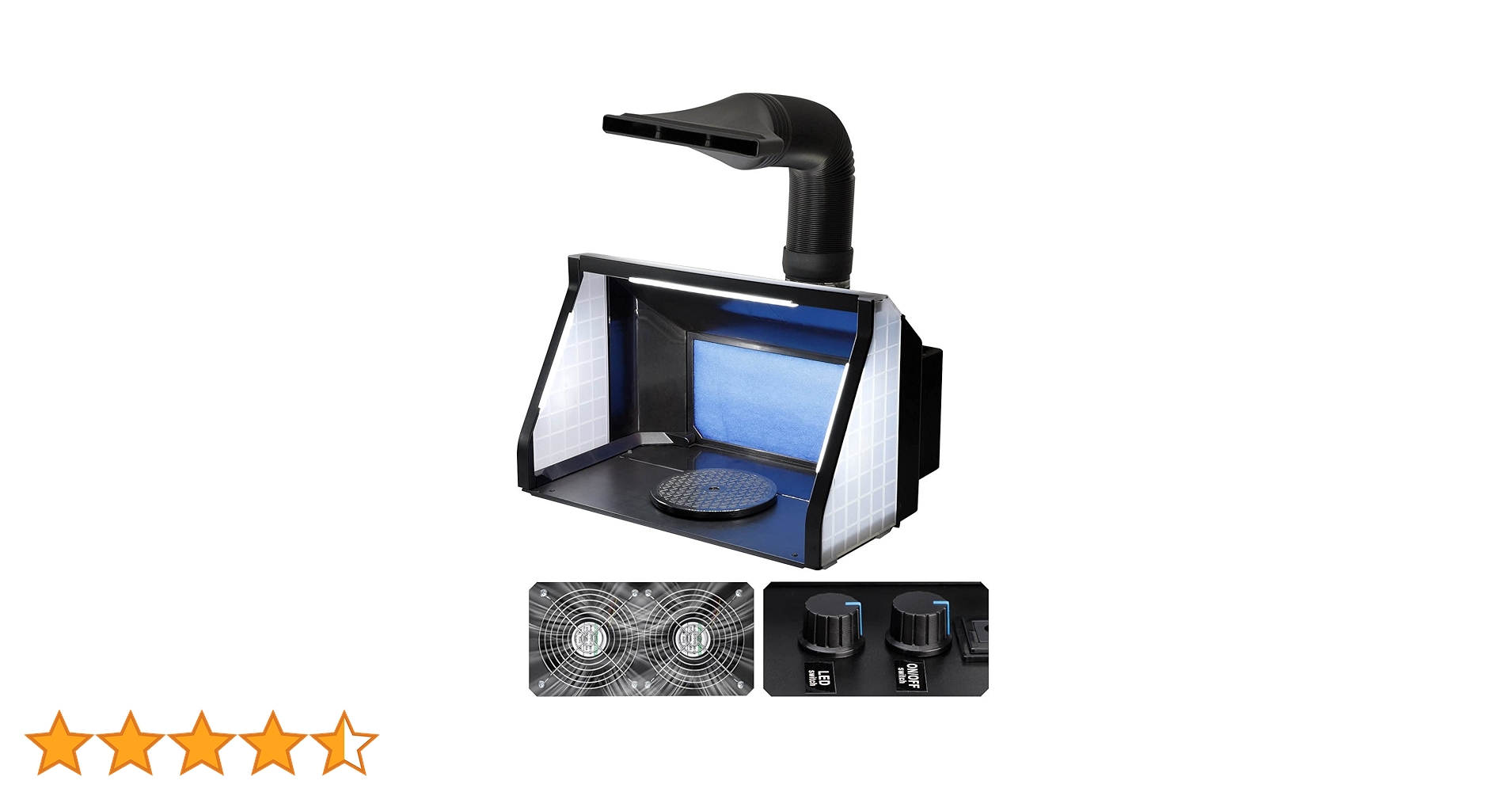 urlife 塗装スプレーブース LED照明ライト 2基パワフルファン Amazon.co.jp: urlife 塗装スプレーブース LED照明ライト 2基